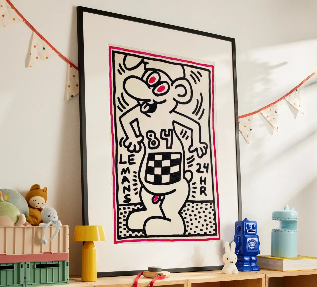 Stampa pop di Keith Haring Le 24h di Le Mans poster da ClubArt