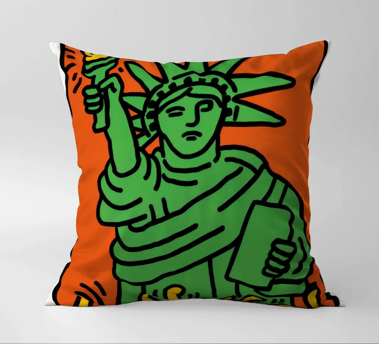 Keith Haring Statua della Libertà Pop Art cuscino da ClubArt