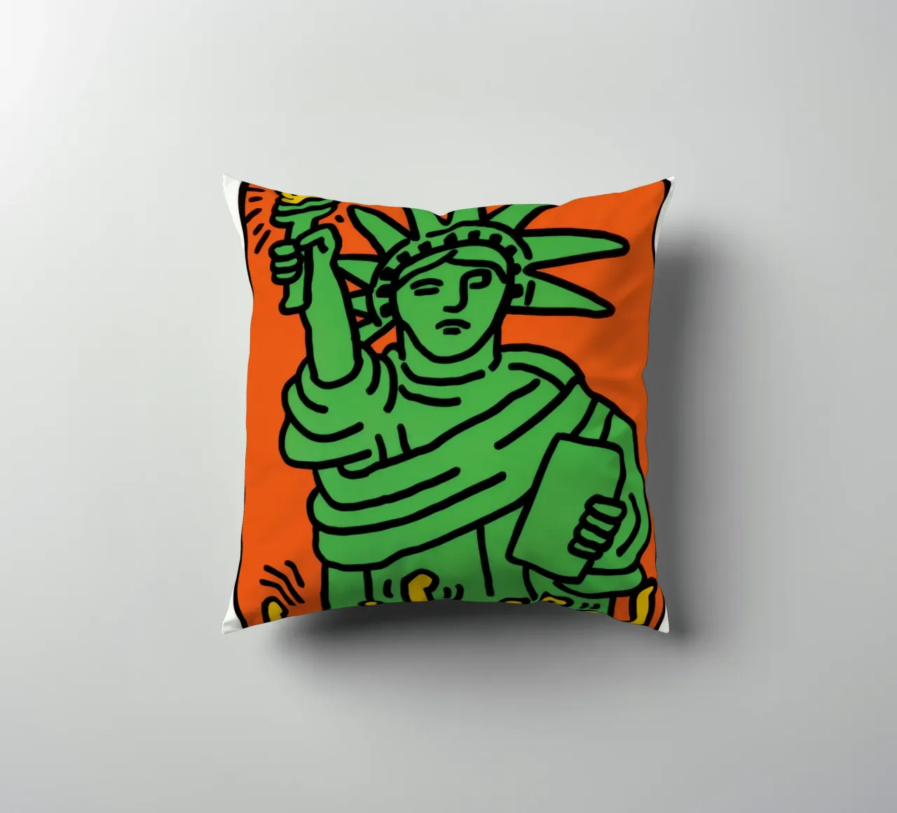 Keith Haring Statua della Libertà Pop Art cuscino da ClubArt