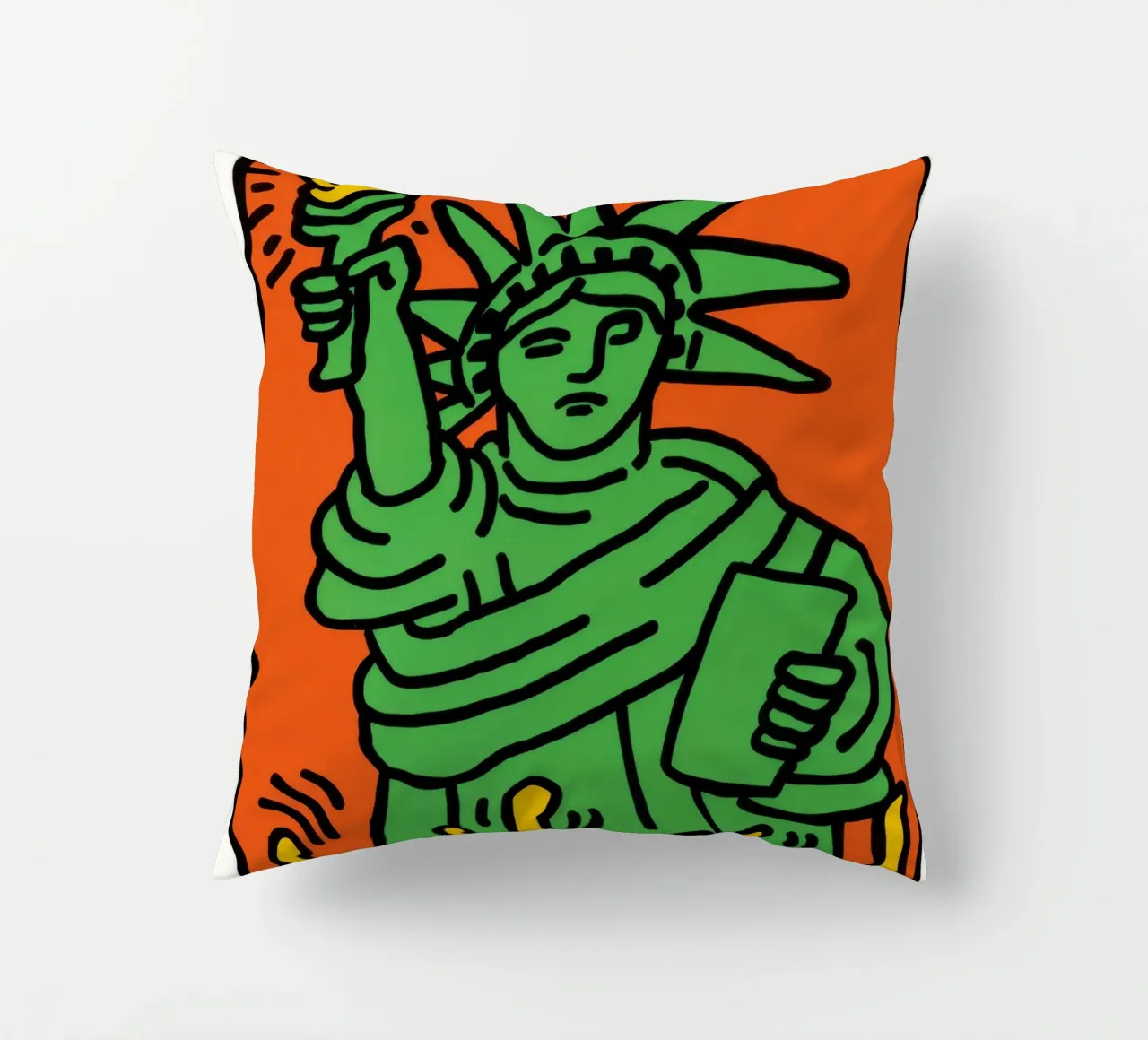Keith Haring Statua della Libertà Pop Art cuscino da ClubArt