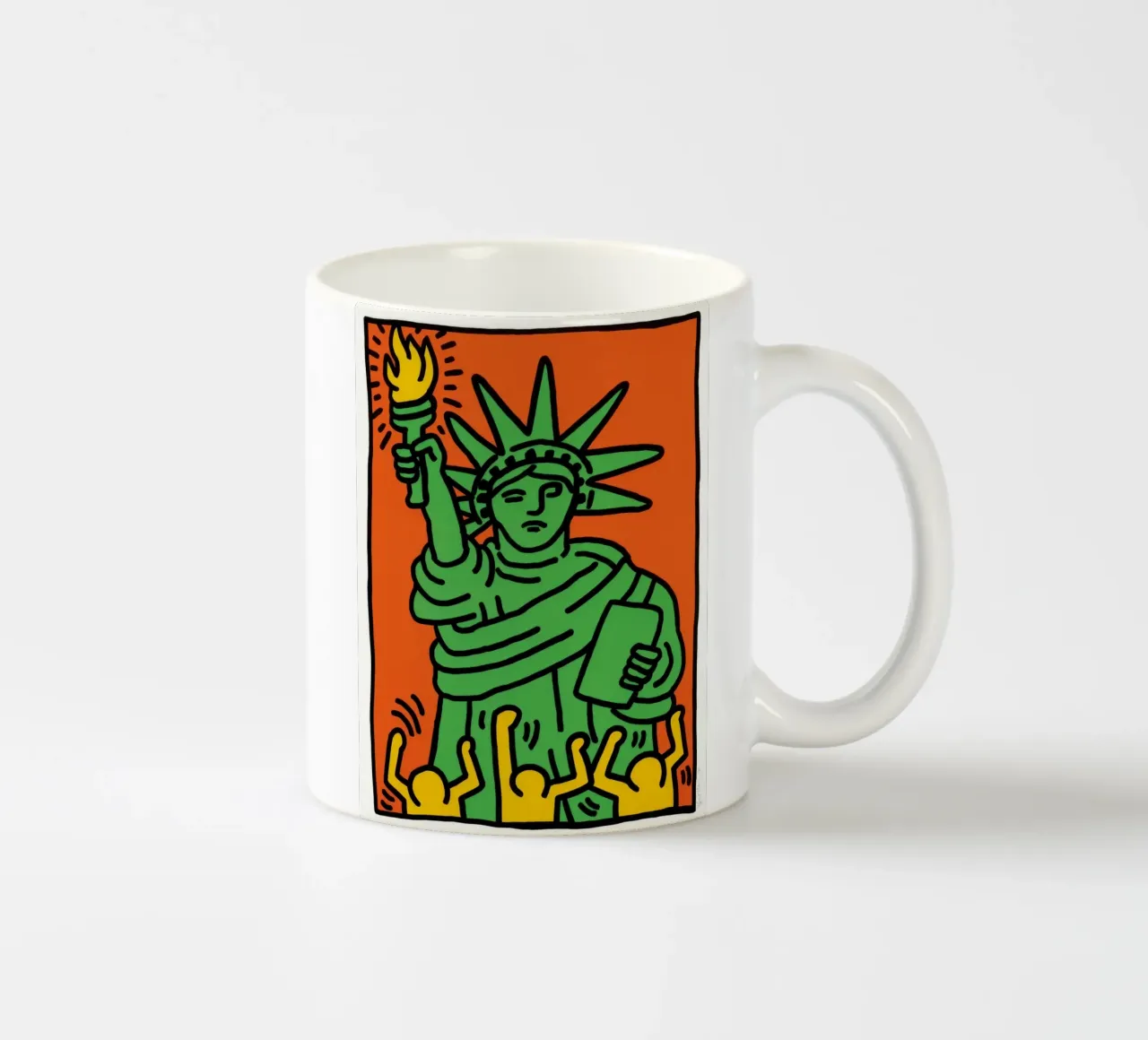Keith Haring Statua della Libertà Pop Art tazza in ceramica da ClubArt