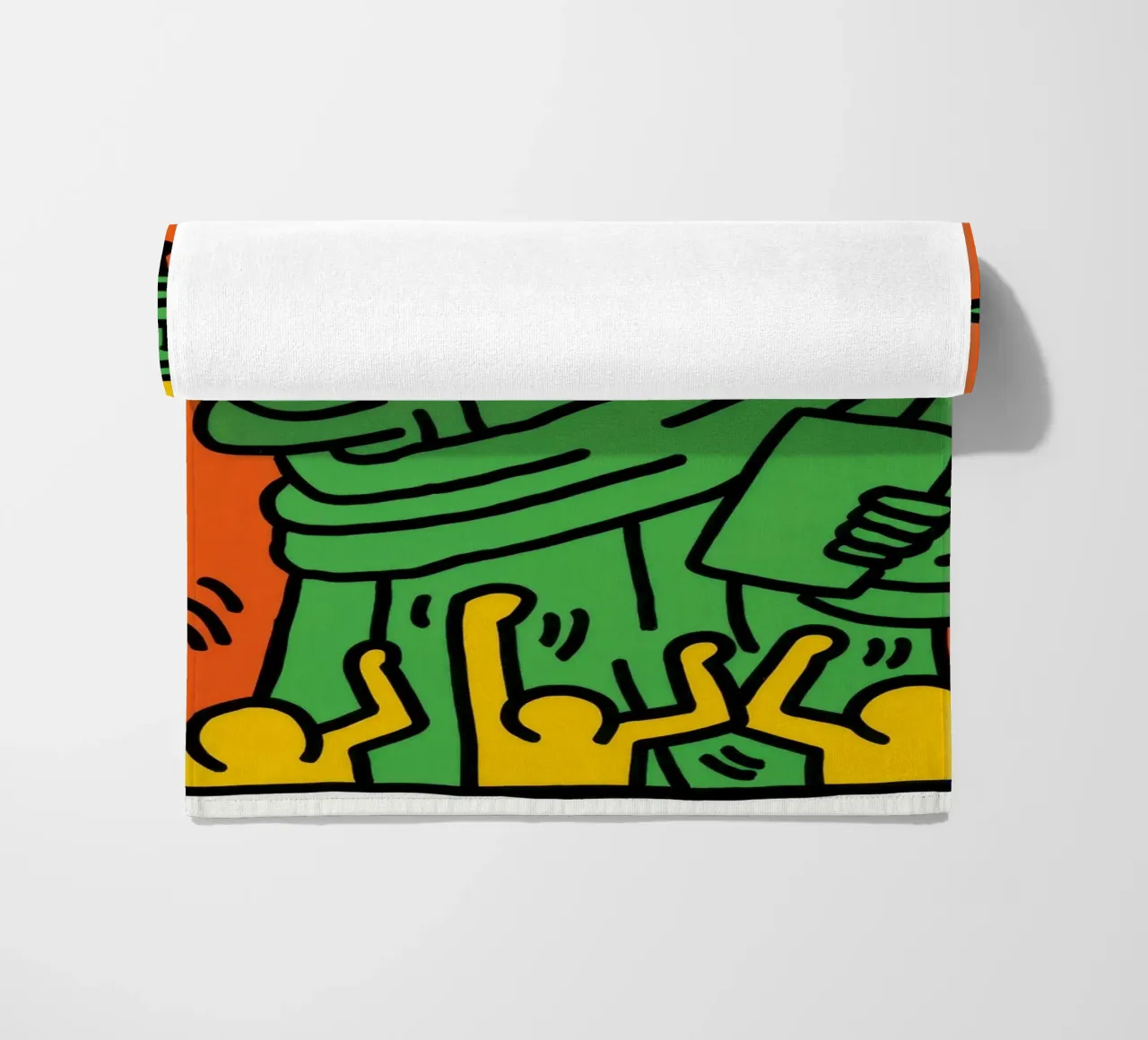 Keith Haring Statua della Libertà Pop Art telo mare da ClubArt