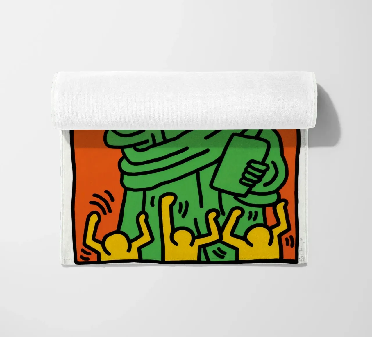 Keith Haring Statua della Libertà Pop Art telo mare da ClubArt