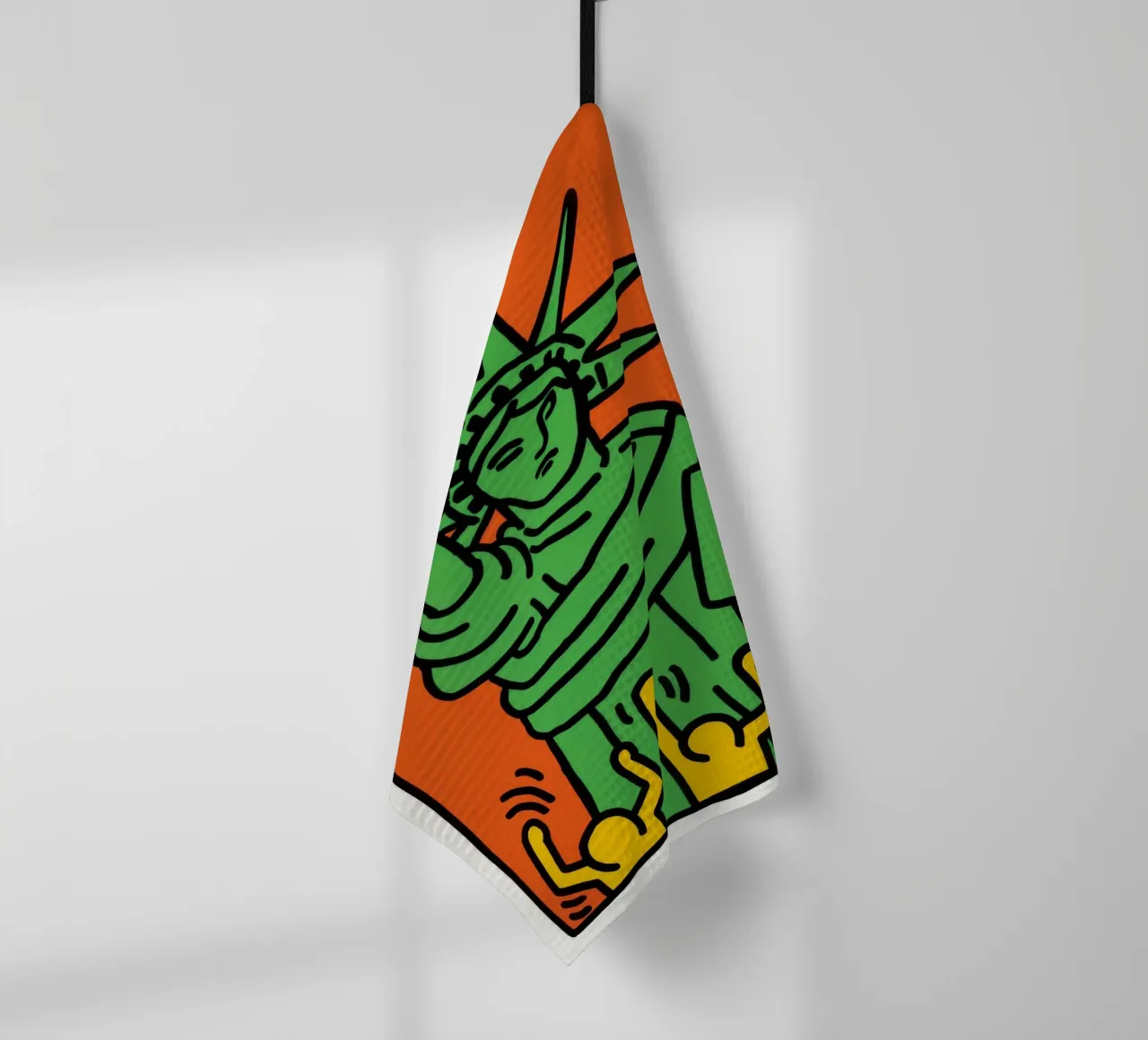 Keith Haring Statua della Libertà Pop Art canovaccio da cucina da ClubArt