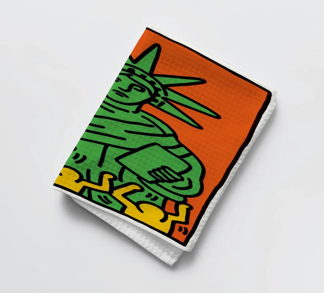 Keith Haring Statua della Libertà Pop Art canovaccio da cucina da ClubArt