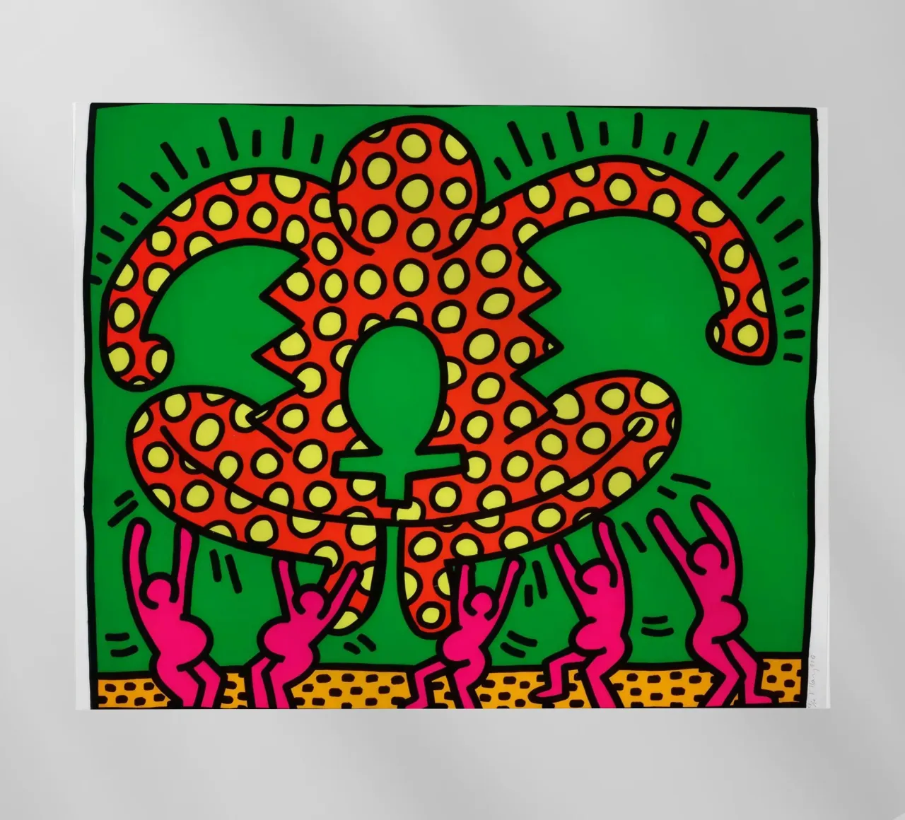Keith Haring De vruchtbaarheidssuite Pop Art backlit folie van ClubArt