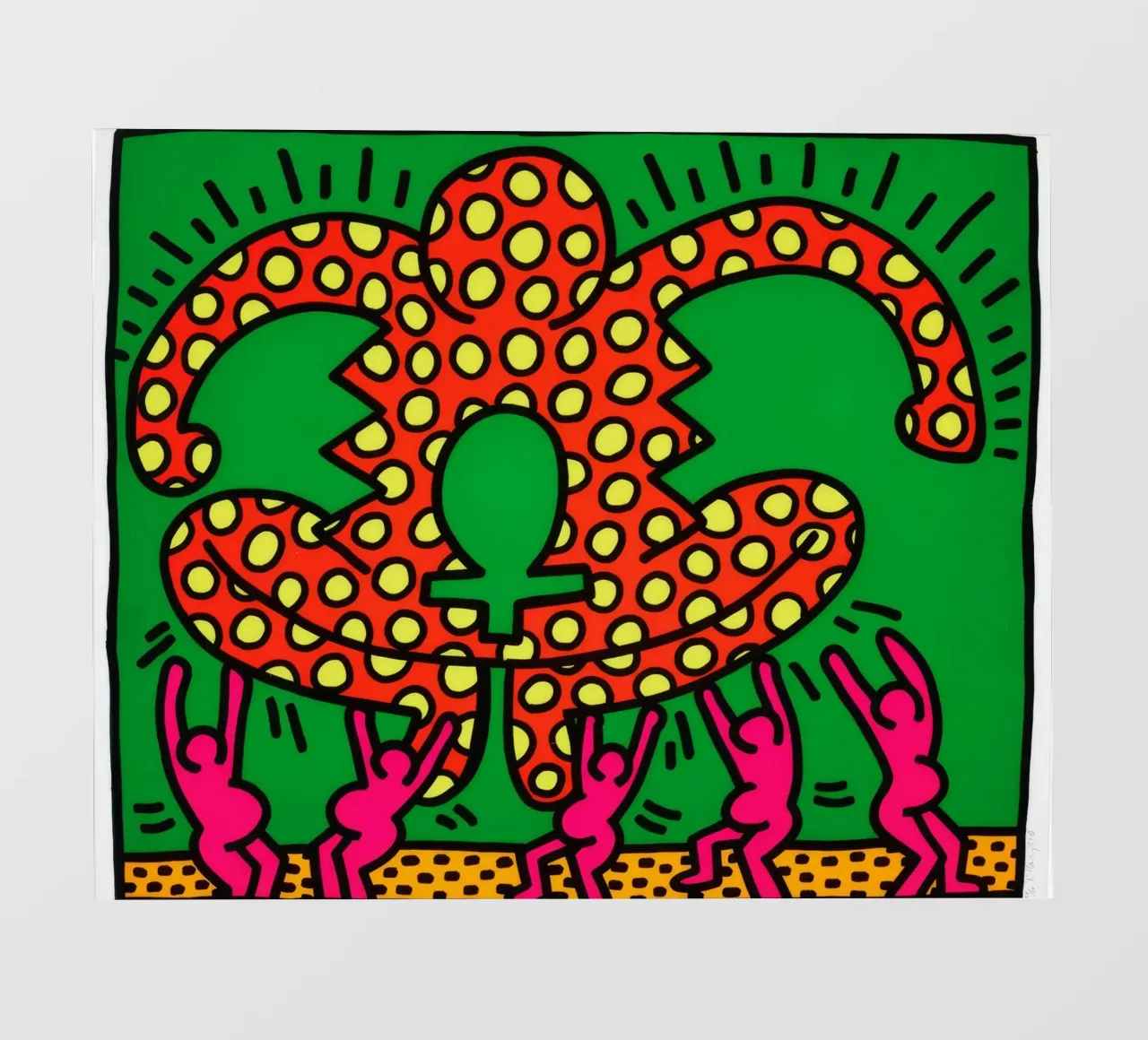 Keith Haring De vruchtbaarheidssuite Pop Art fotobehang van ClubArt