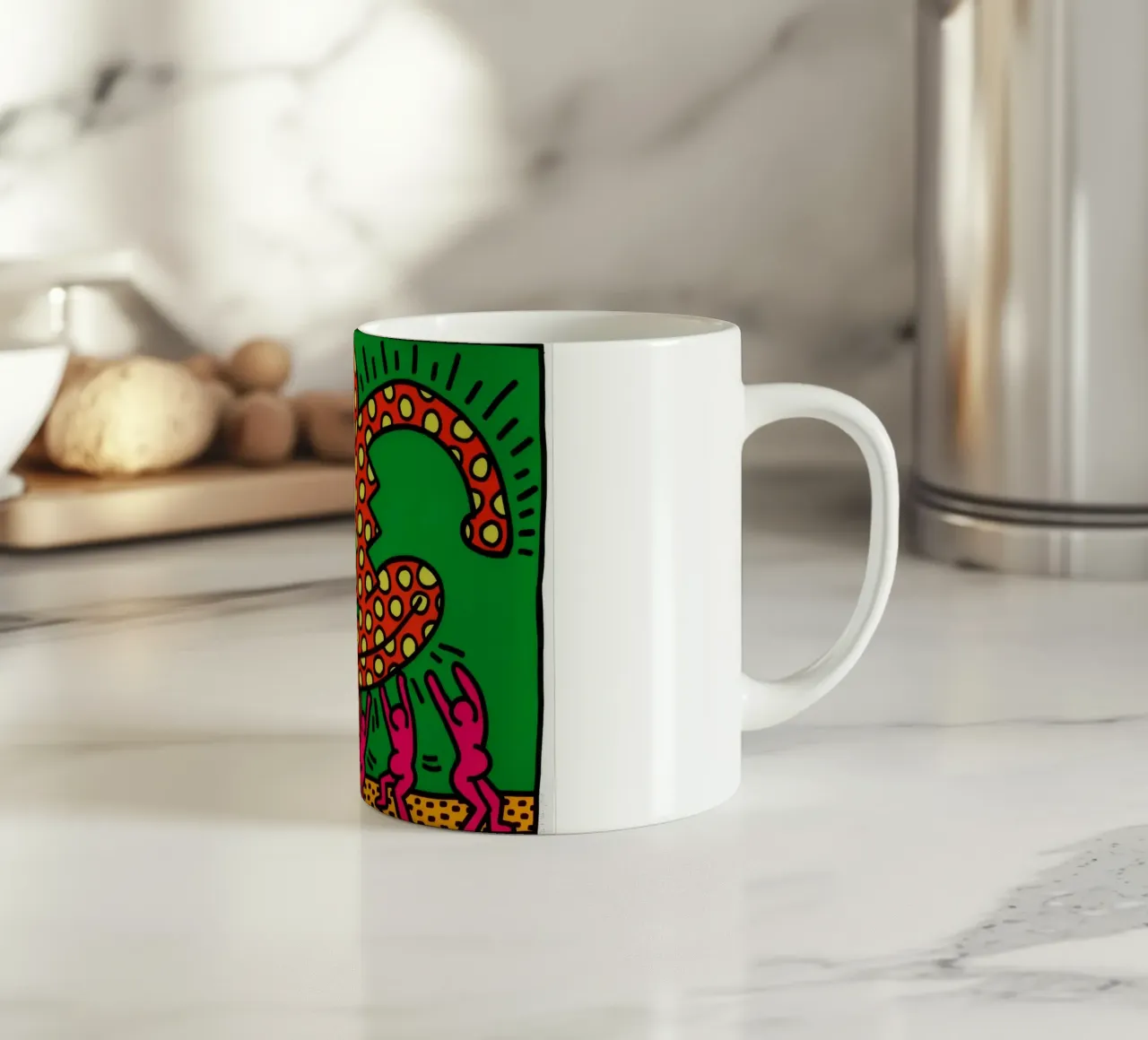 Keith Haring De vruchtbaarheidssuite Pop Art keramische mok van ClubArt