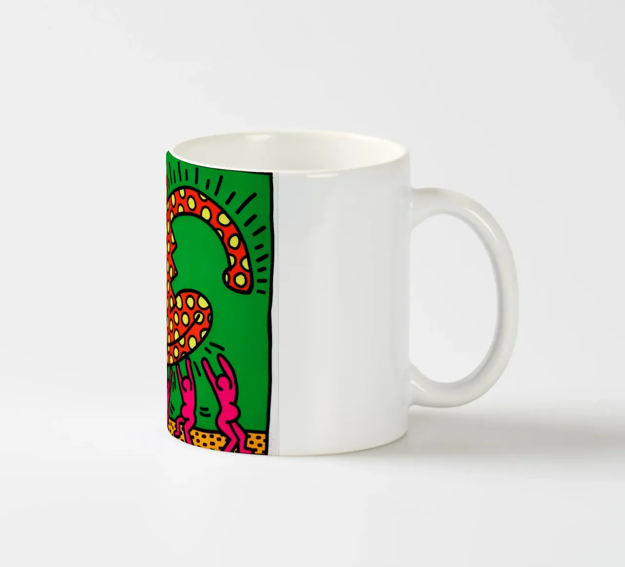 Keith Haring De vruchtbaarheidssuite Pop Art keramische mok van ClubArt
