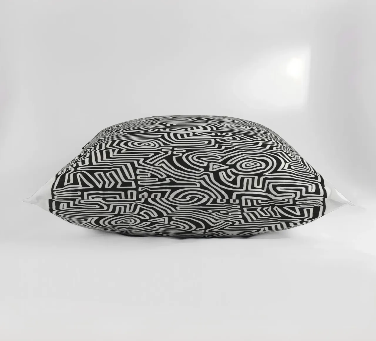 Keith Haring The Labyrinth Abstract Print decorative cushion by ClubArt