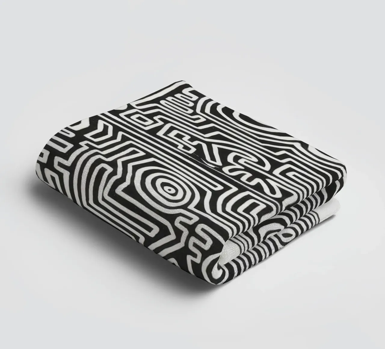 Keith Haring The Labyrinth Abstract Print towel by ClubArt