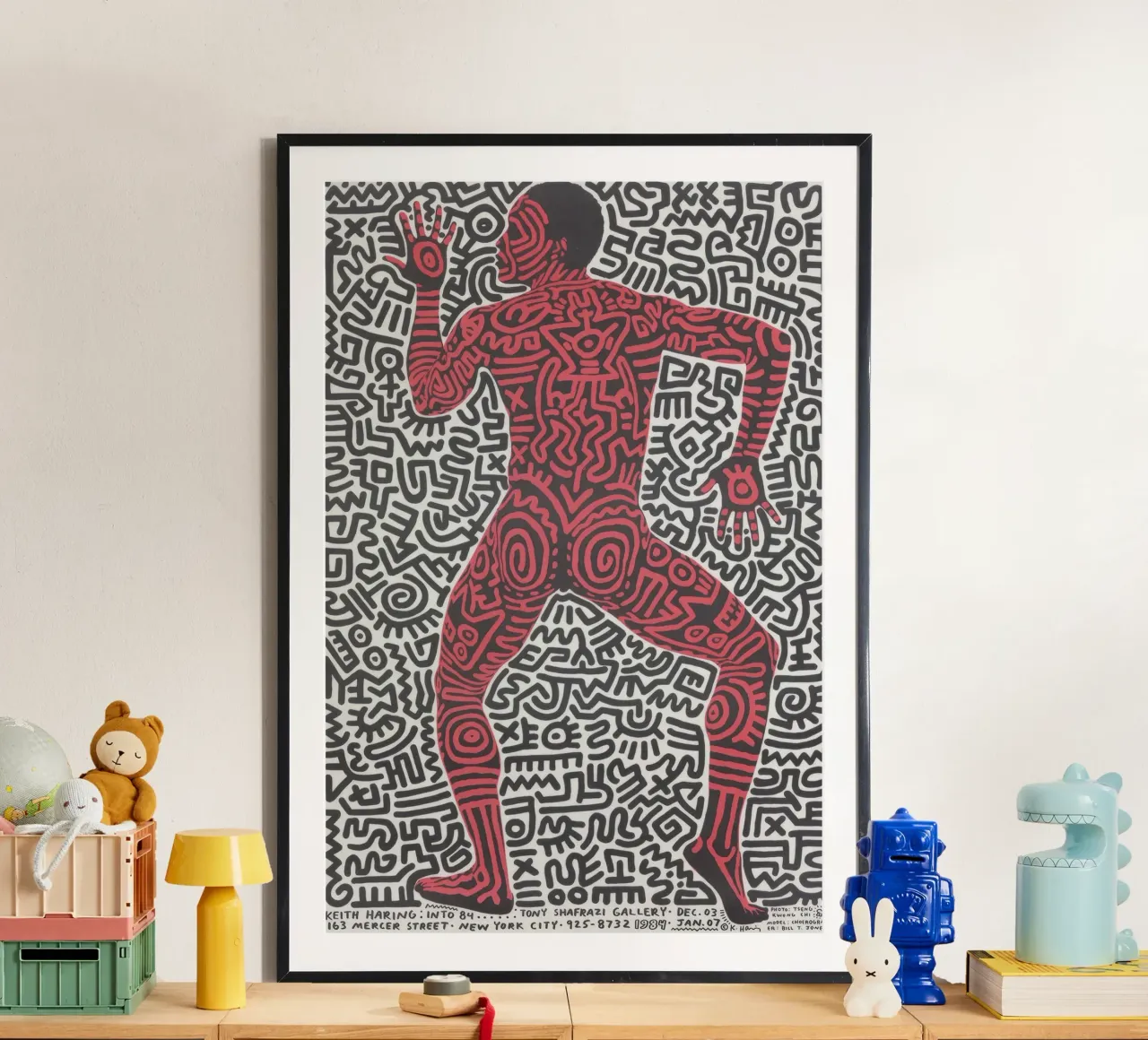 Keith Haring Tony Shafrazi Gallery Poster poster by ClubArt