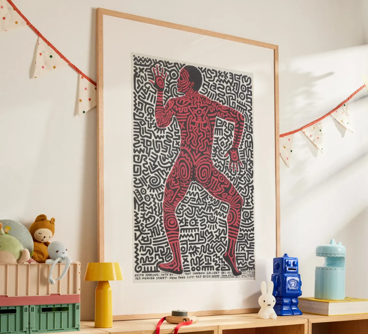Keith Haring Tony Shafrazi Gallery Poster poster by ClubArt