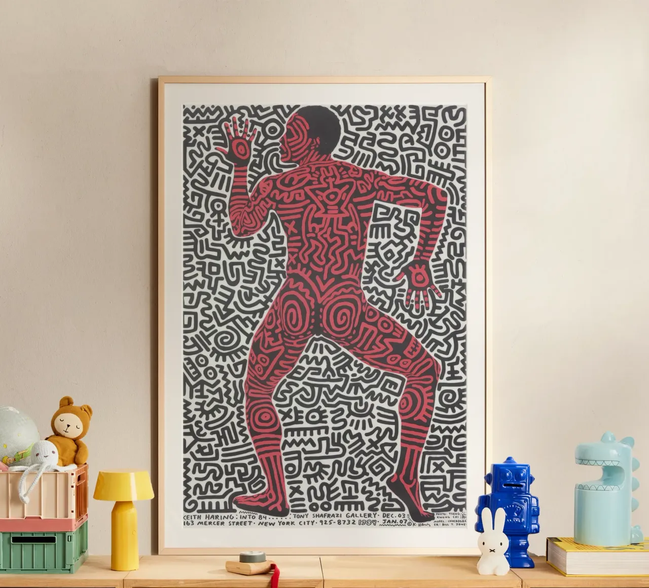 Keith Haring Tony Shafrazi Gallery Poster poster by ClubArt