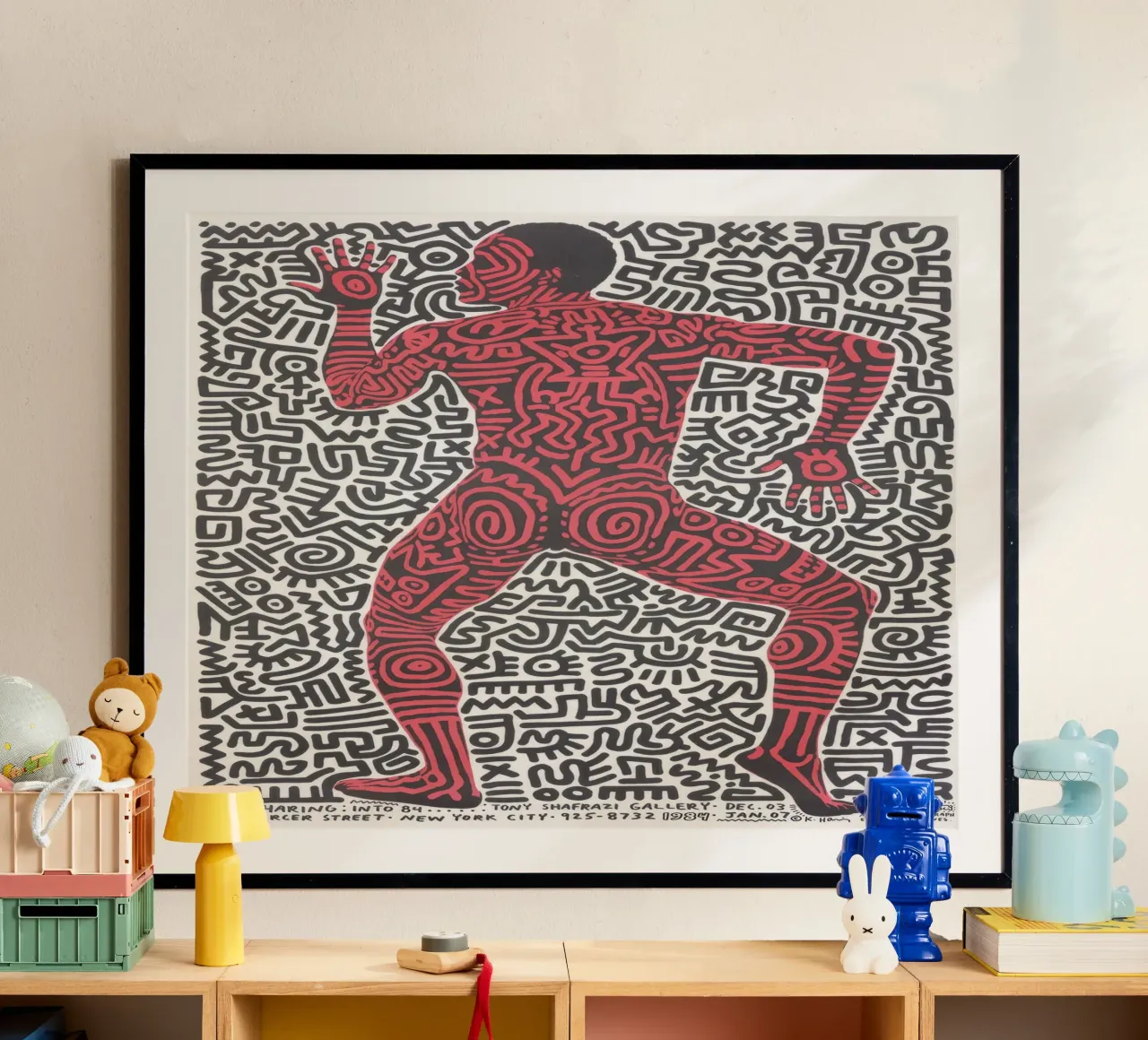 Keith Haring Tony Shafrazi Gallery Poster poster by ClubArt