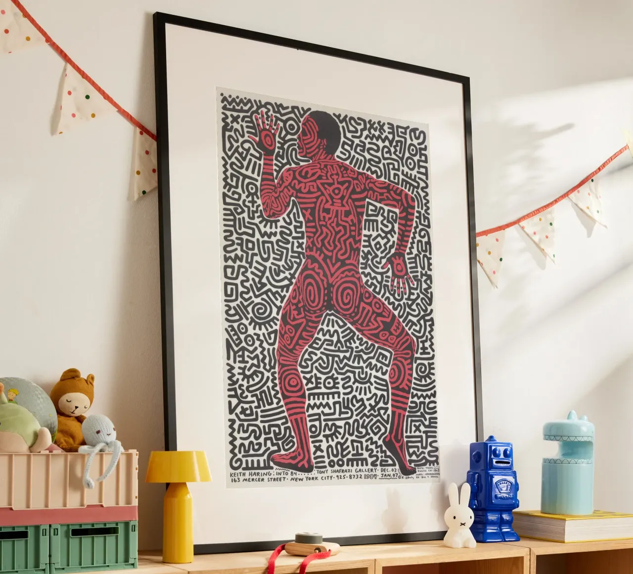 Keith Haring Tony Shafrazi Gallery Poster poster by ClubArt
