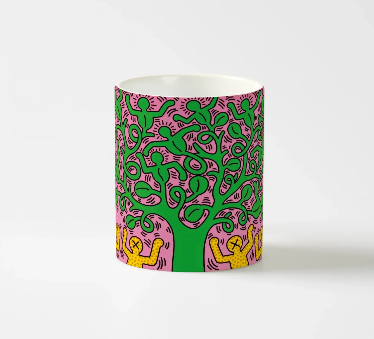 Keith Haring Levensboom Pop Art Print keramische mok van ClubArt