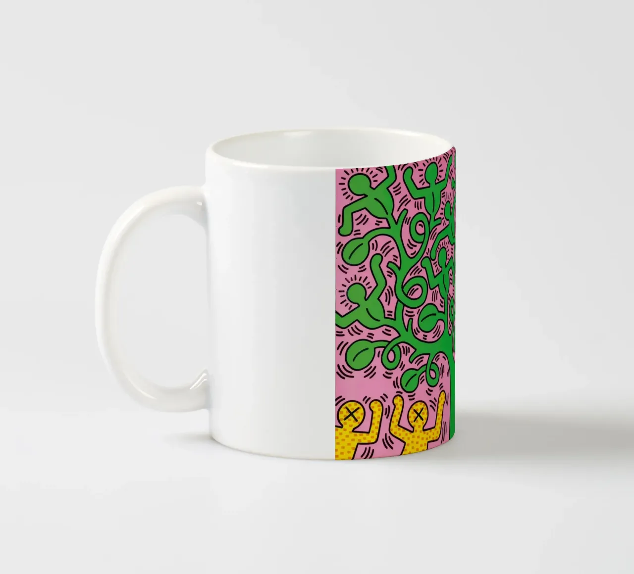 Keith Haring Levensboom Pop Art Print keramische mok van ClubArt