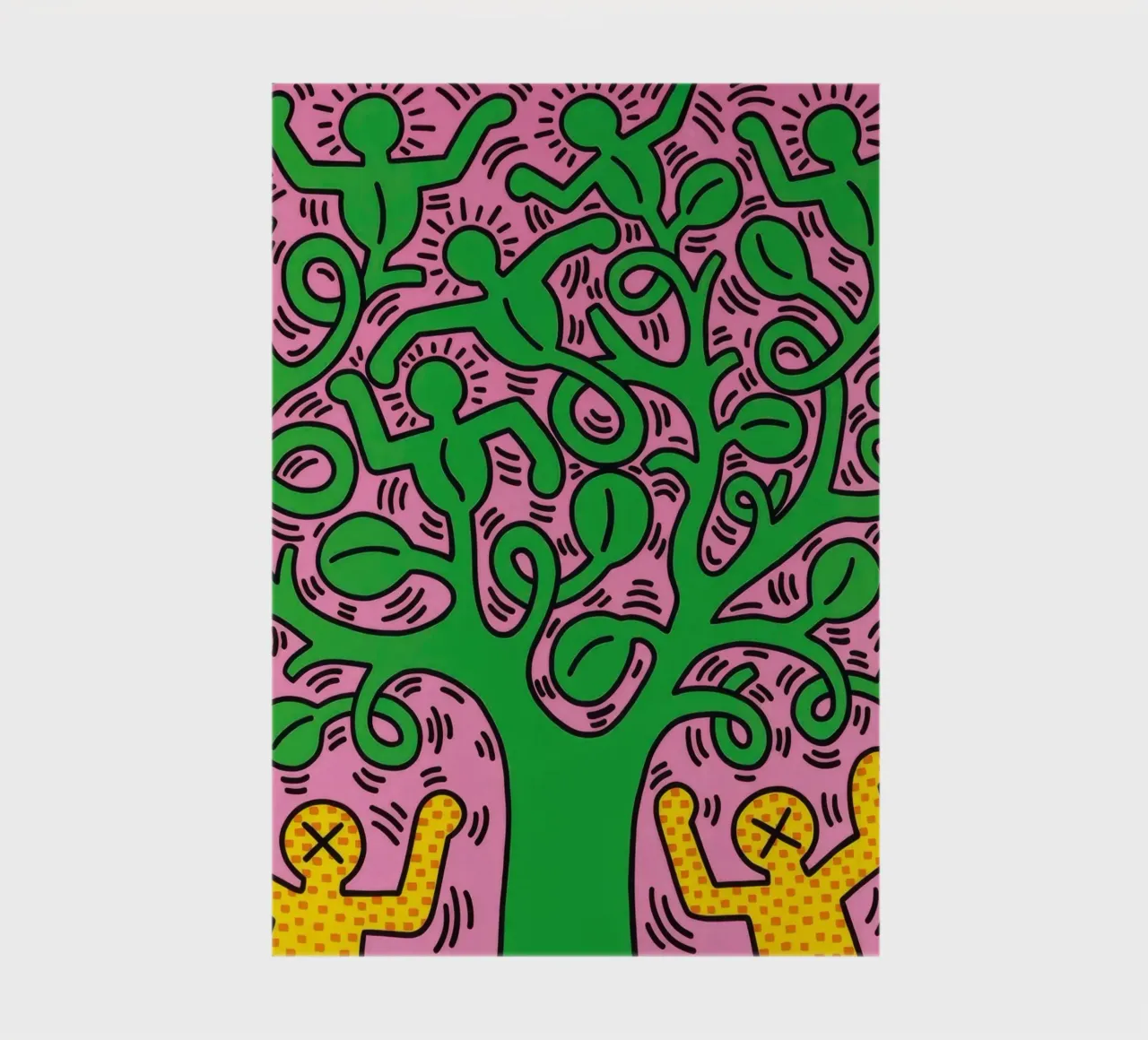 Keith Haring Tree of Life Pop Art Print carnet de notes de ClubArt
