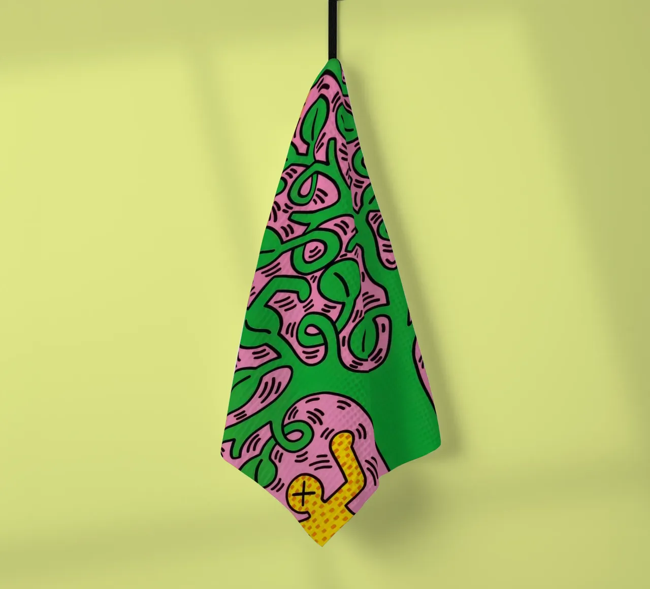 Keith Haring Tree of Life Pop Art Print torchon de ClubArt
