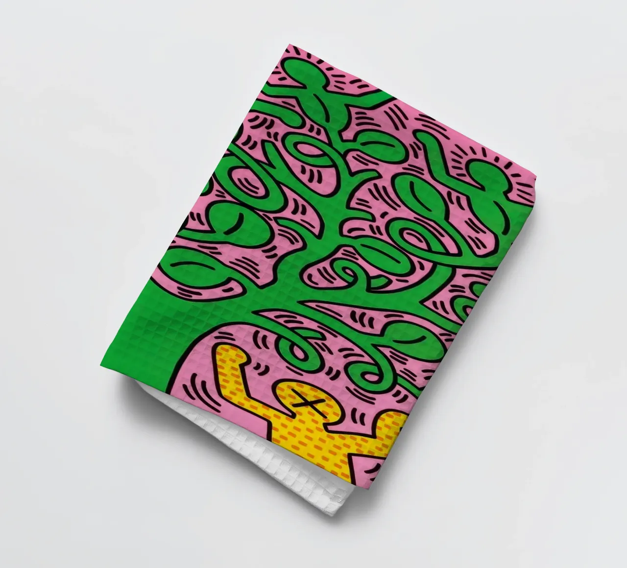 Keith Haring Tree of Life Pop Art Print torchon de ClubArt