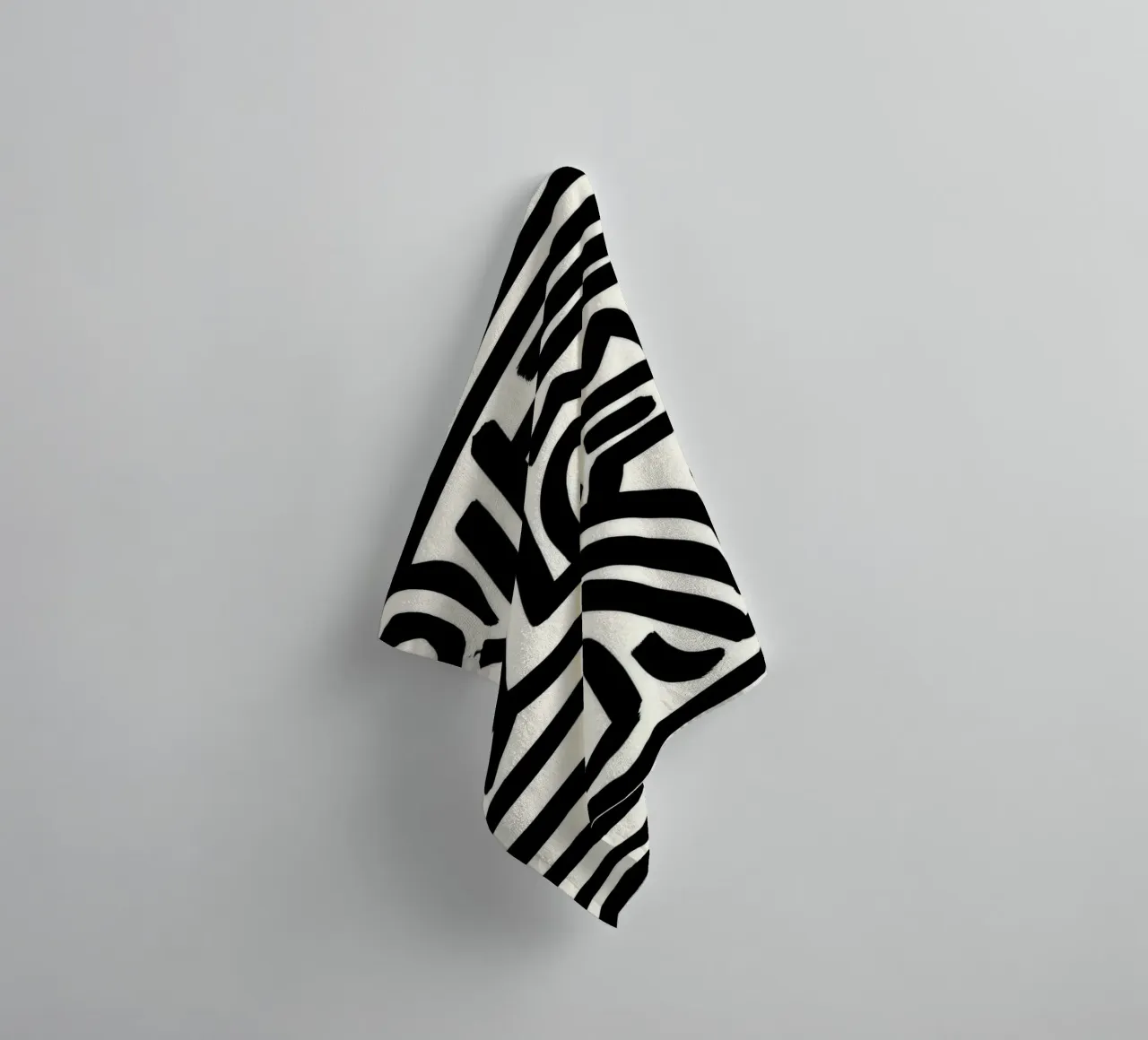Keith Haring Untitled Abstract Line Art towel by ClubArt