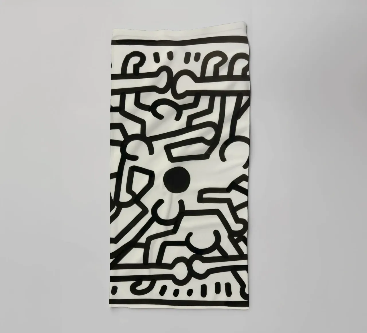 Keith Haring Untitled Abstract Pop Art towel by ClubArt