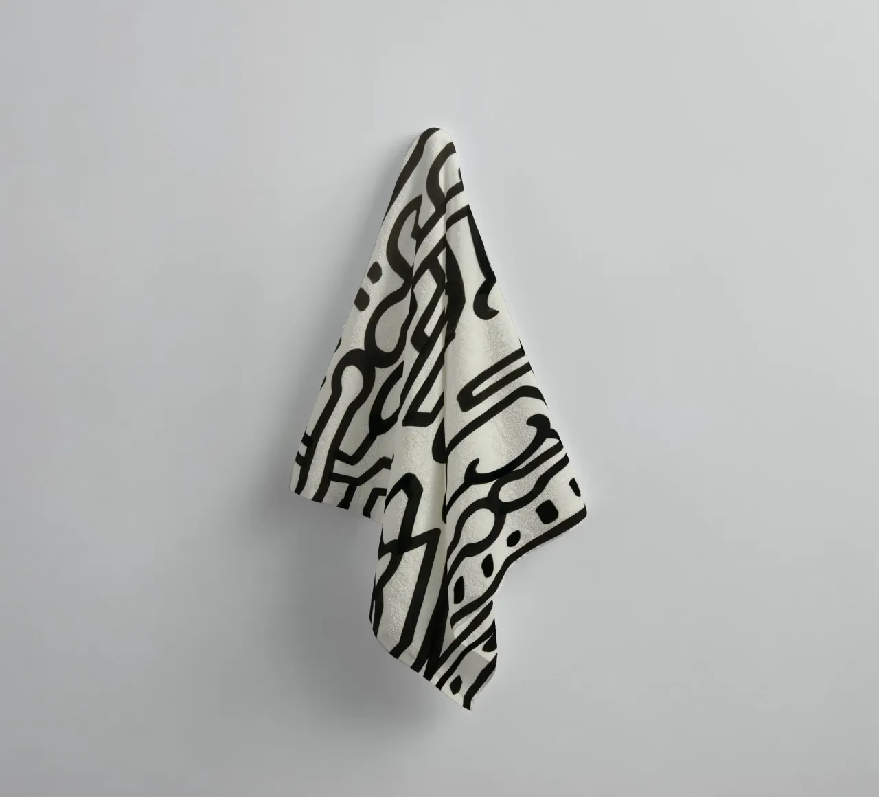 Keith Haring Untitled Abstract Pop Art towel by ClubArt