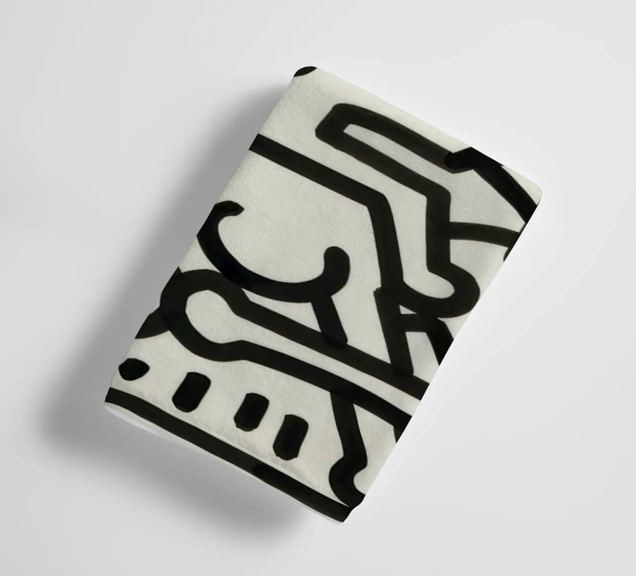 Keith Haring Untitled Abstract Pop Art towel by ClubArt