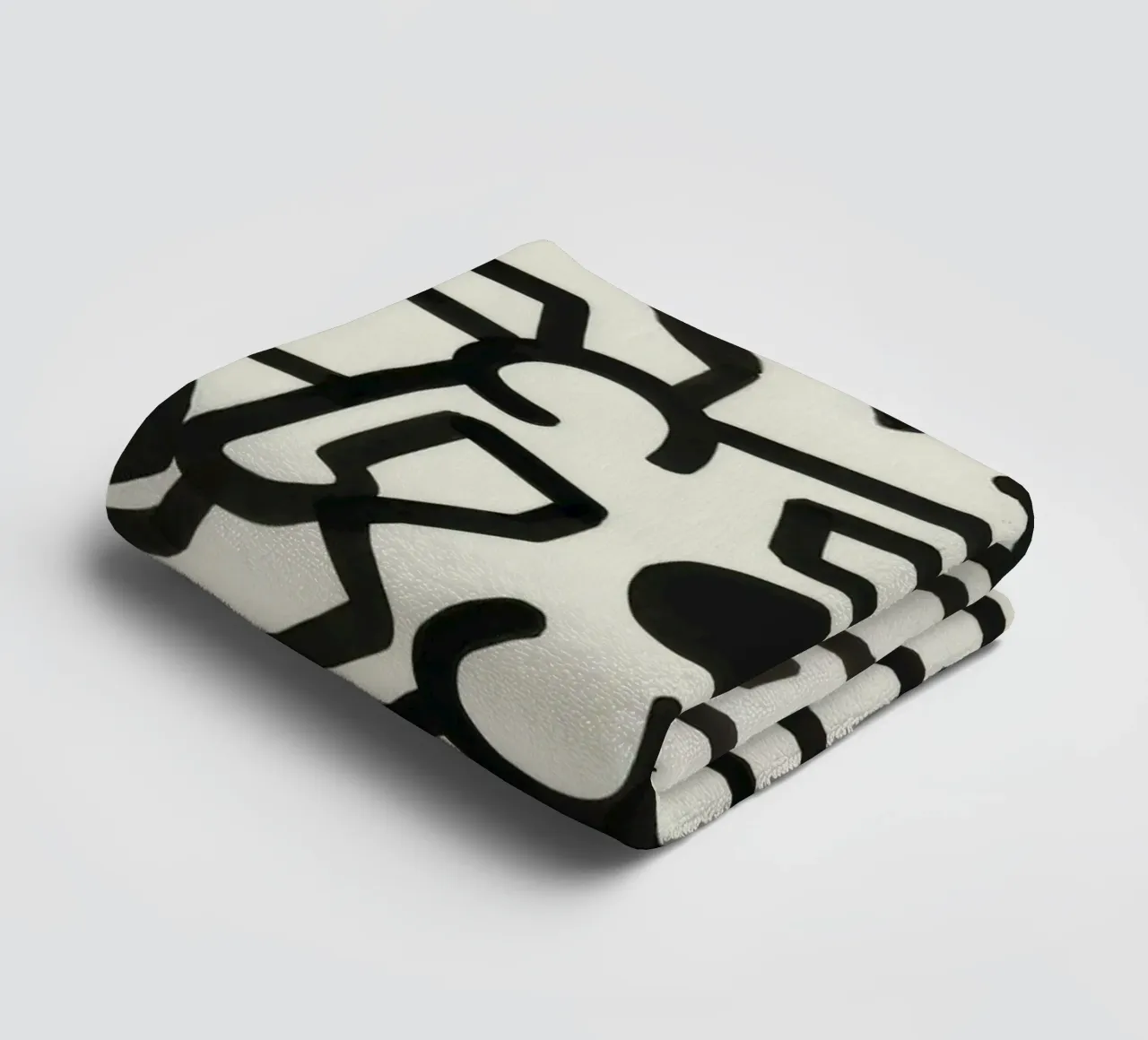 Keith Haring Untitled Abstract Pop Art towel by ClubArt
