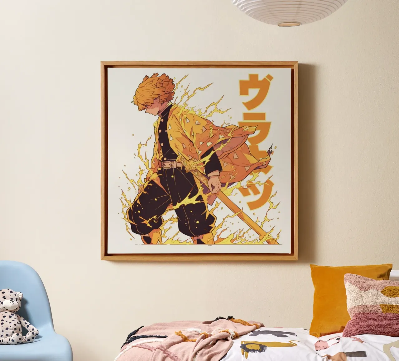 Dämonenjäger Kimetsu No Yaiba Classic 2 Leinwand mit Schattenfugenrahmen von igoshartwrks