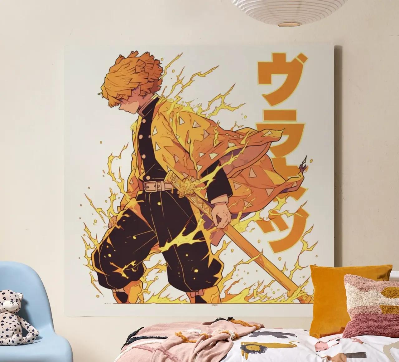 Dämonenjäger Kimetsu No Yaiba Classic 2 Leinwand mit Schattenfugenrahmen von igoshartwrks
