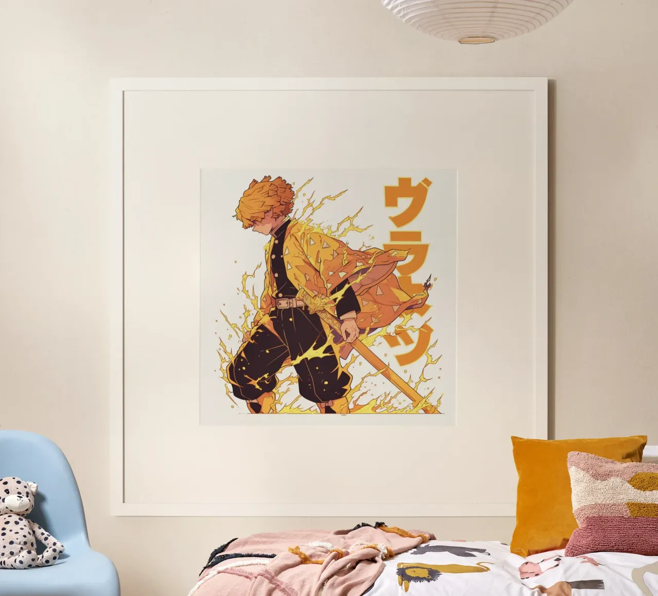 Demon Stroyer Kimetsu No Yaiba Classic 2 poster con telaio in legno da igoshartwrks