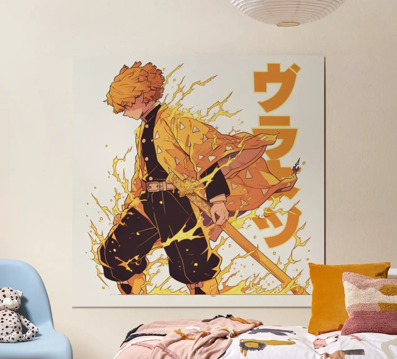 Demon Stroyer Kimetsu No Yaiba Classic 2 poster con telaio in legno da igoshartwrks