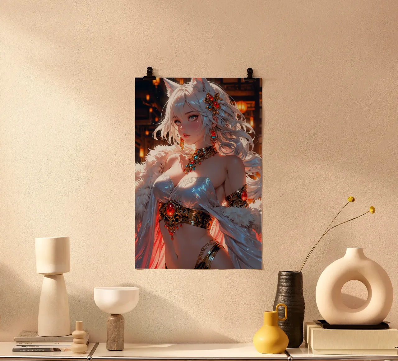 Bella ragazza Anime poster da Voxel Visionaries