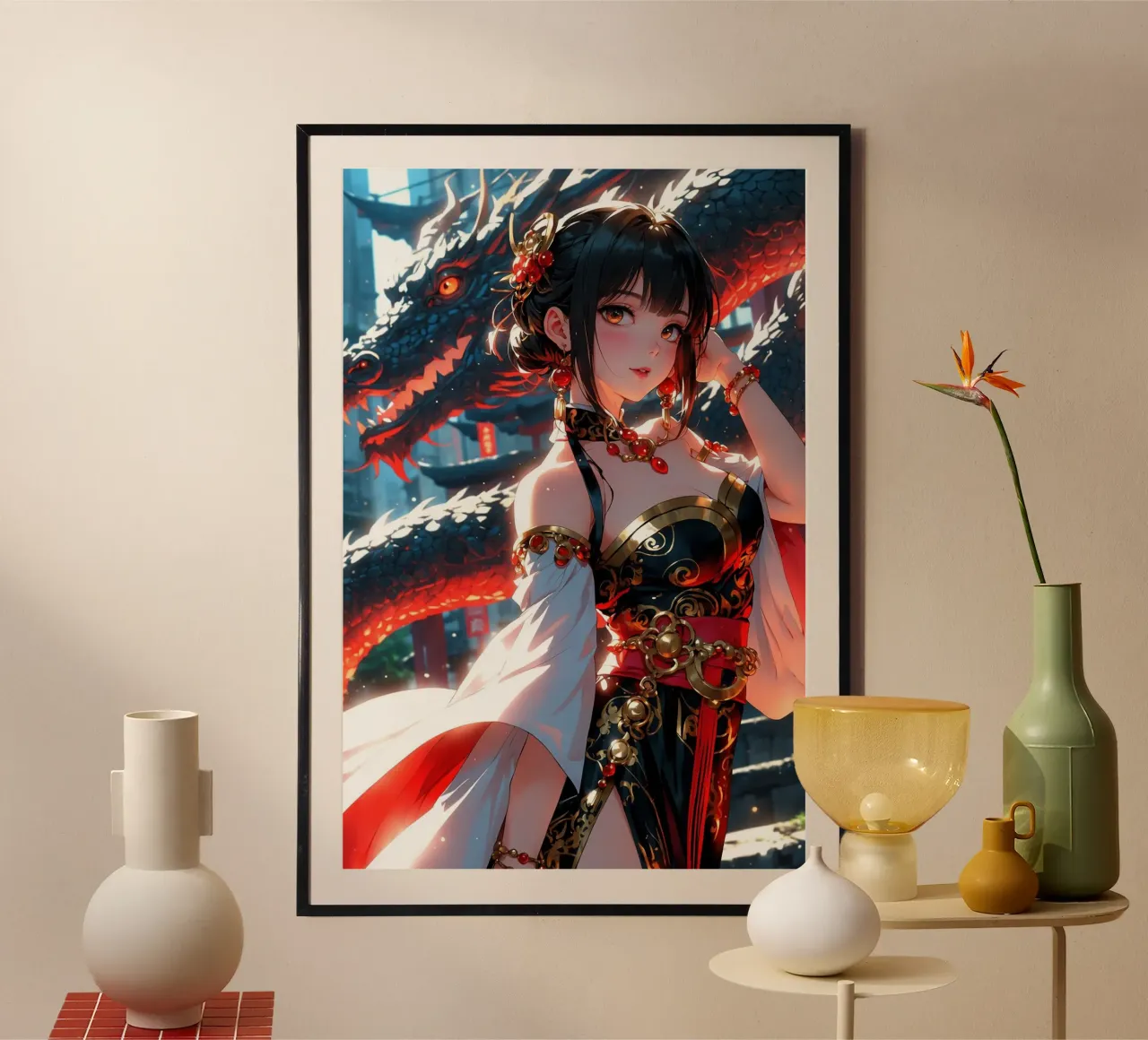 Bella ragazza Anime poster da Voxel Visionaries