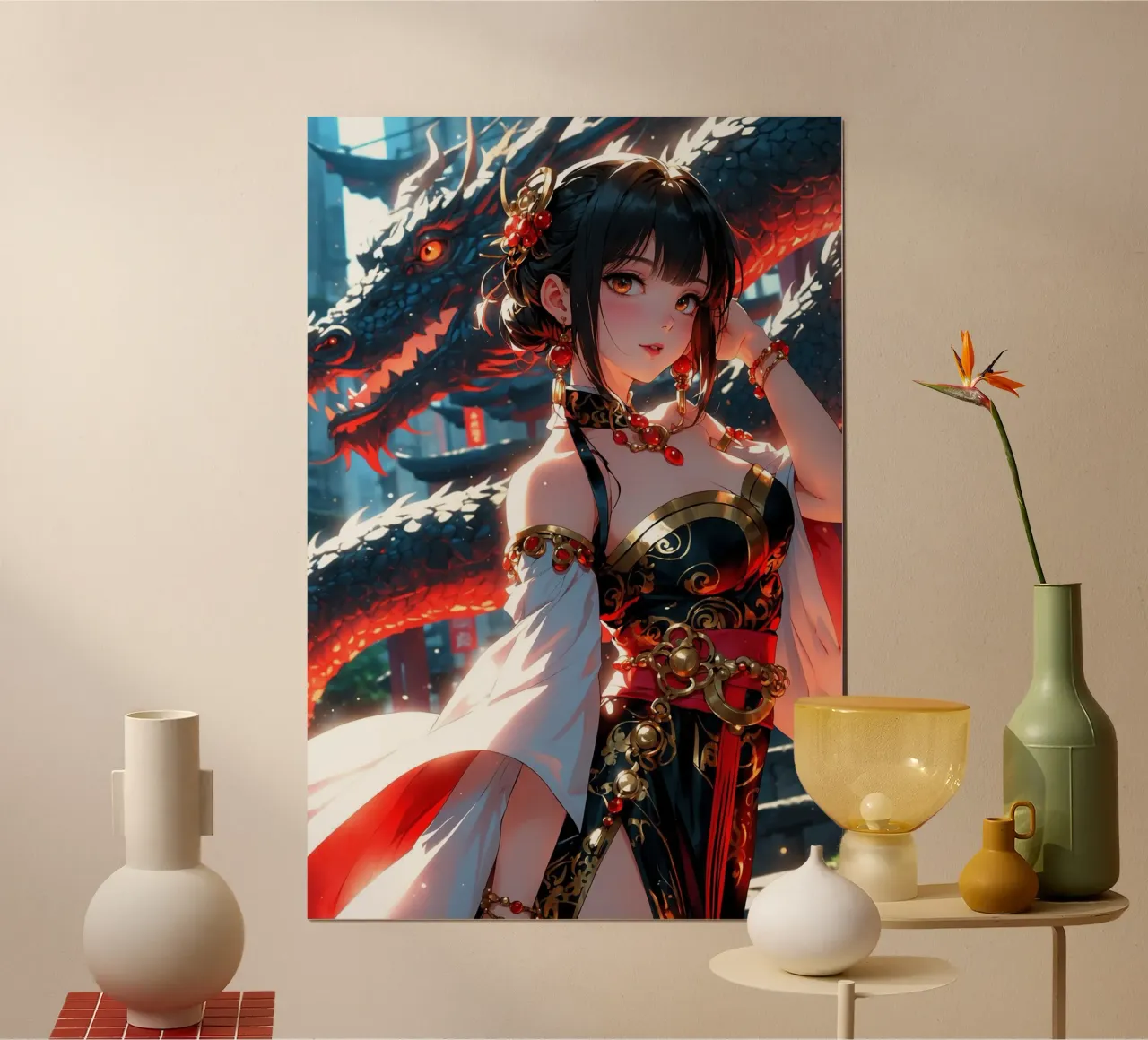 Bella ragazza Anime poster da Voxel Visionaries