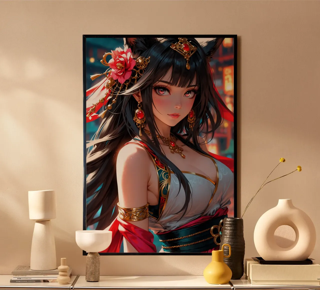 Bella ragazza Anime poster da Voxel Visionaries