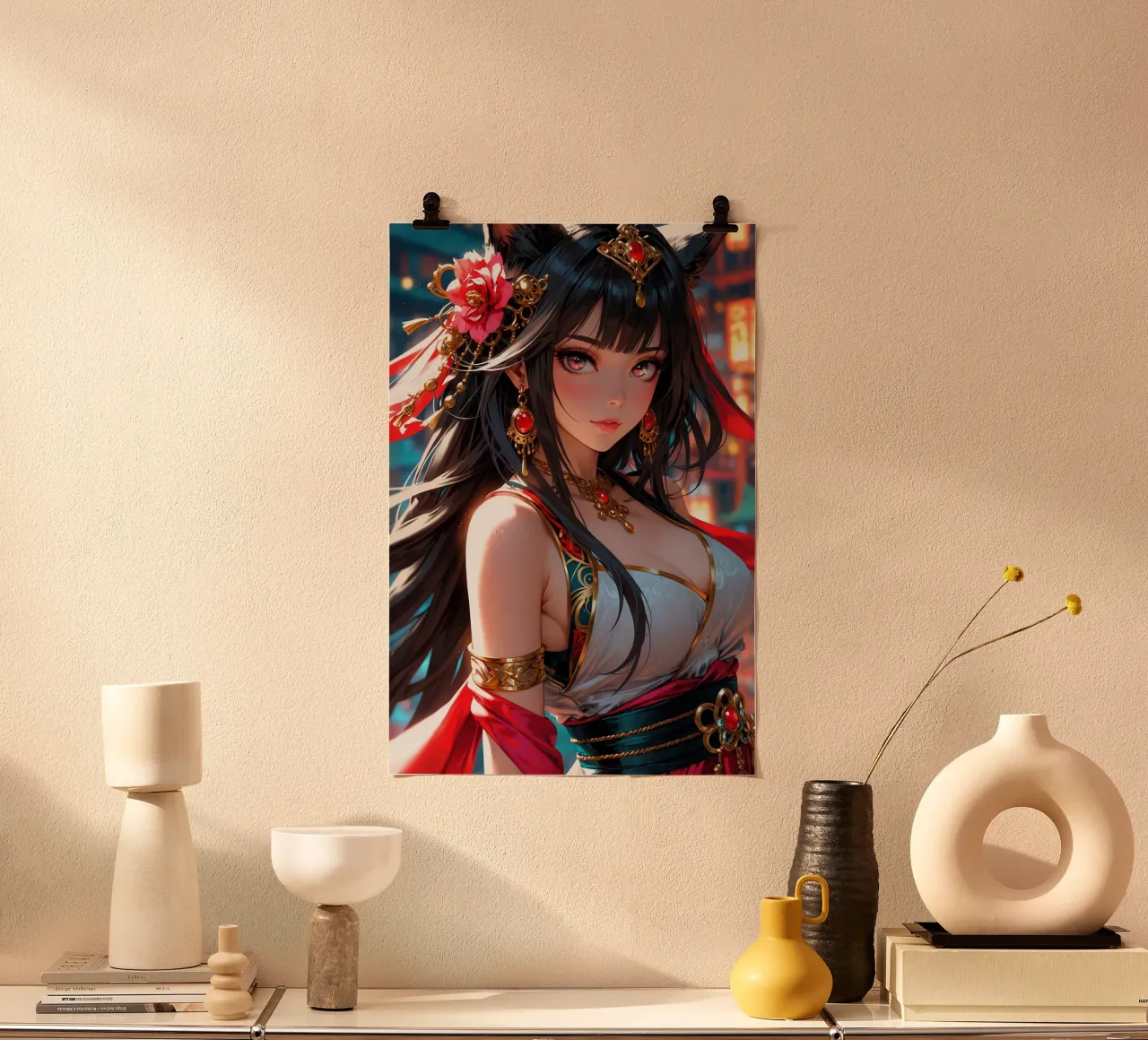 Bella ragazza Anime poster da Voxel Visionaries