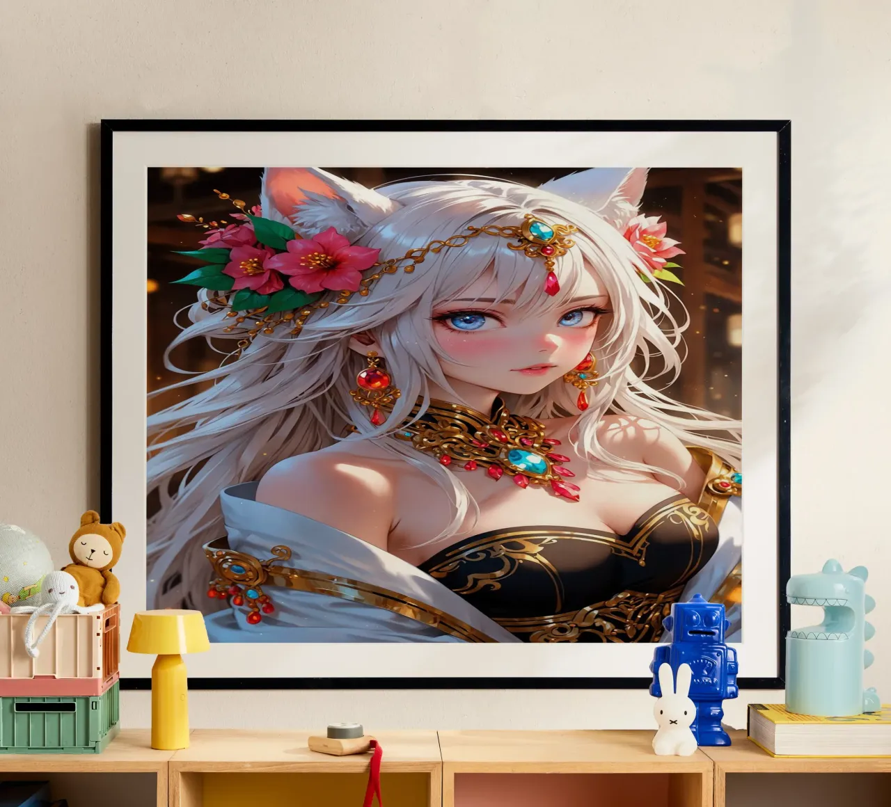 Bella ragazza Anime poster da Voxel Visionaries
