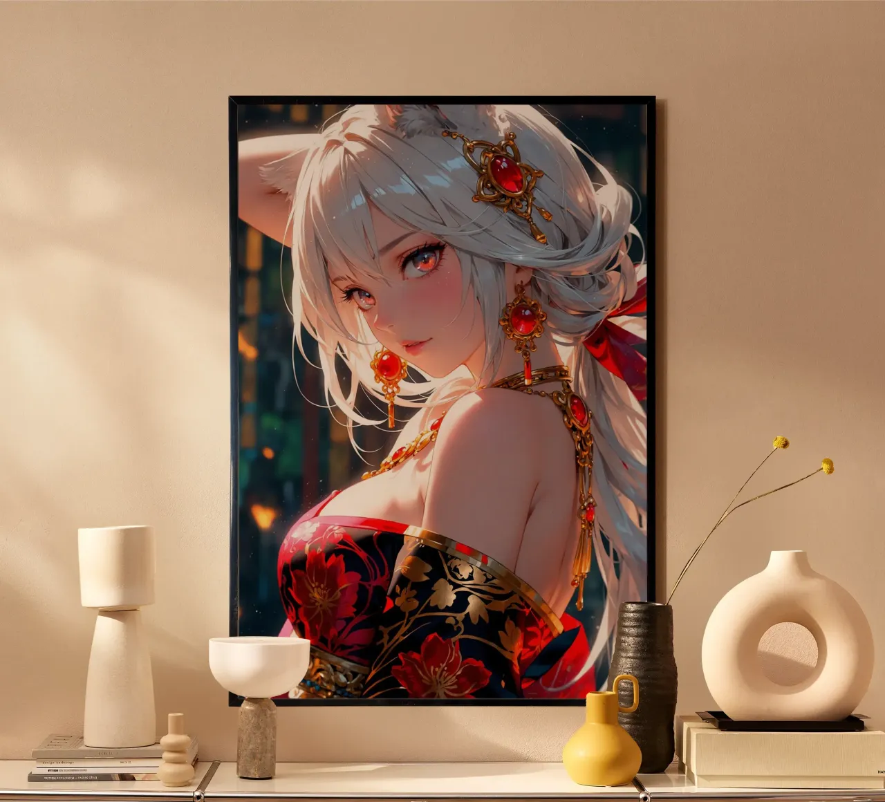 Bella ragazza Anime poster da Voxel Visionaries