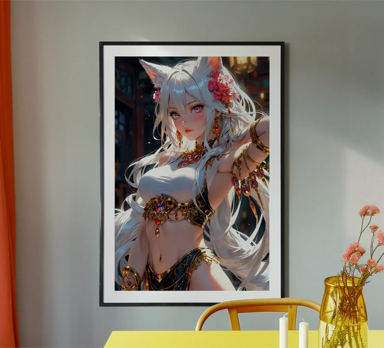 Bella ragazza Anime poster da Voxel Visionaries