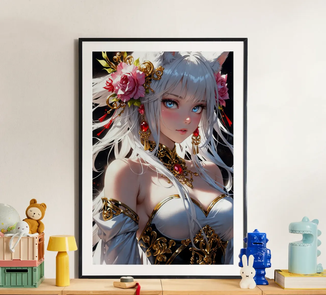 Bella ragazza Anime poster da Voxel Visionaries