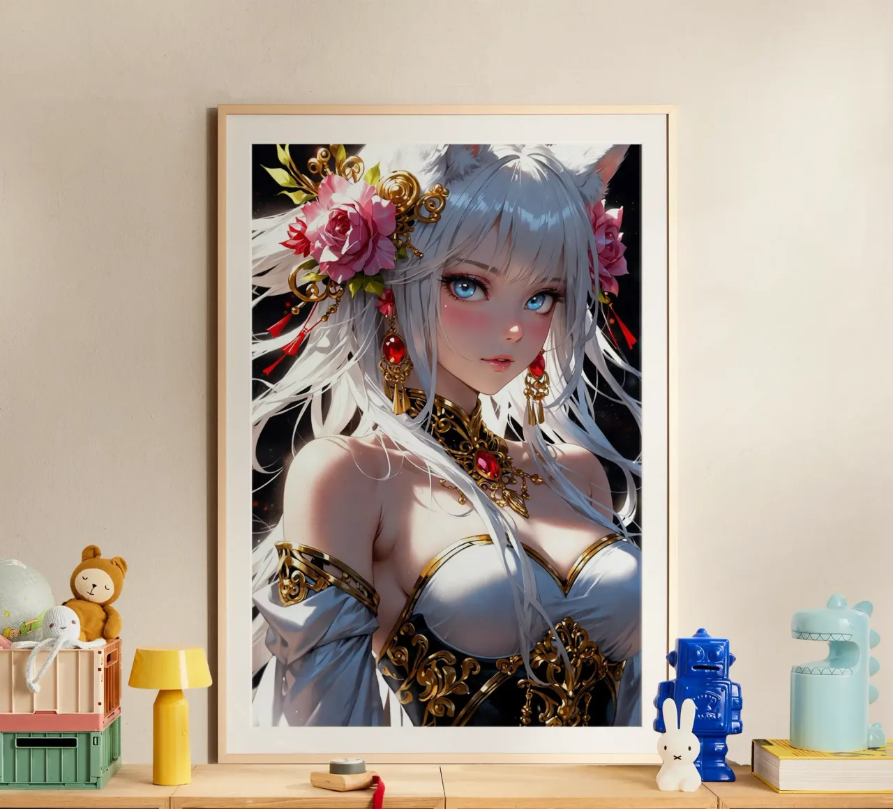 Bella ragazza Anime poster da Voxel Visionaries