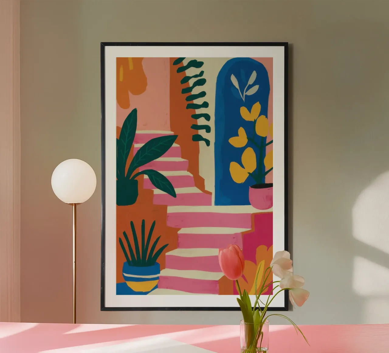 Sogno architettonico pastello poster da Sure Paint