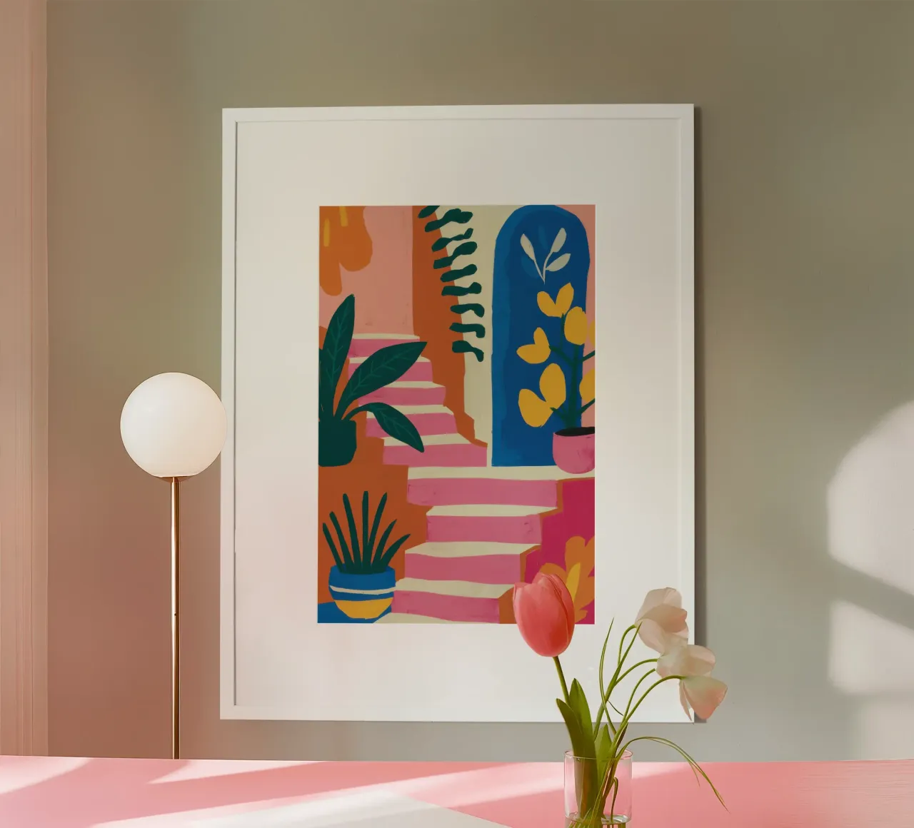 Sogno architettonico pastello poster da Sure Paint