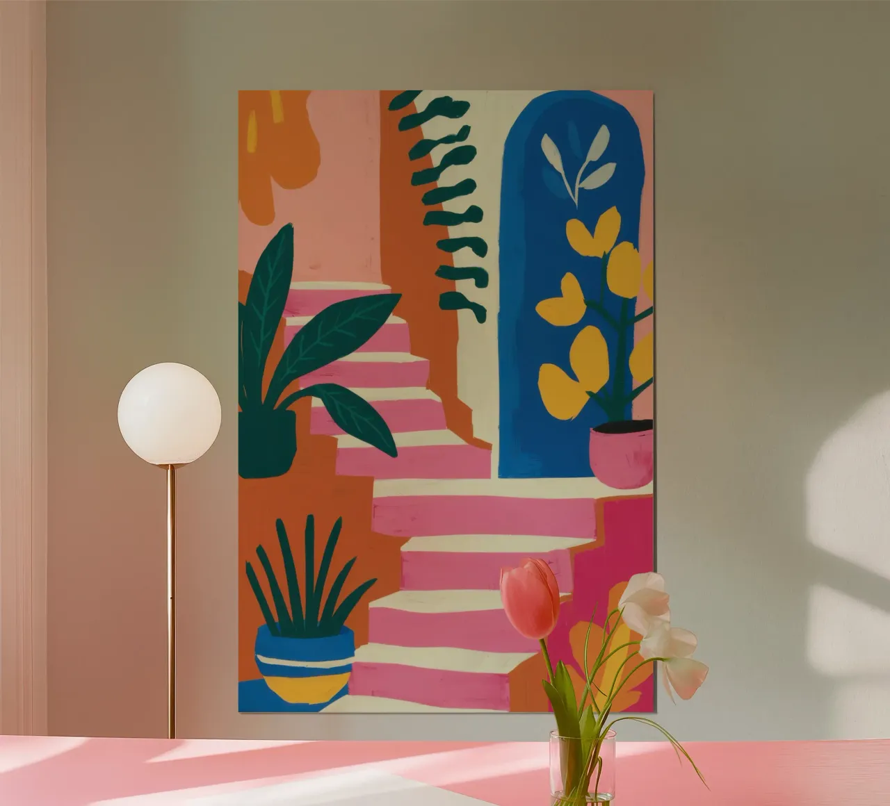Sogno architettonico pastello poster da Sure Paint