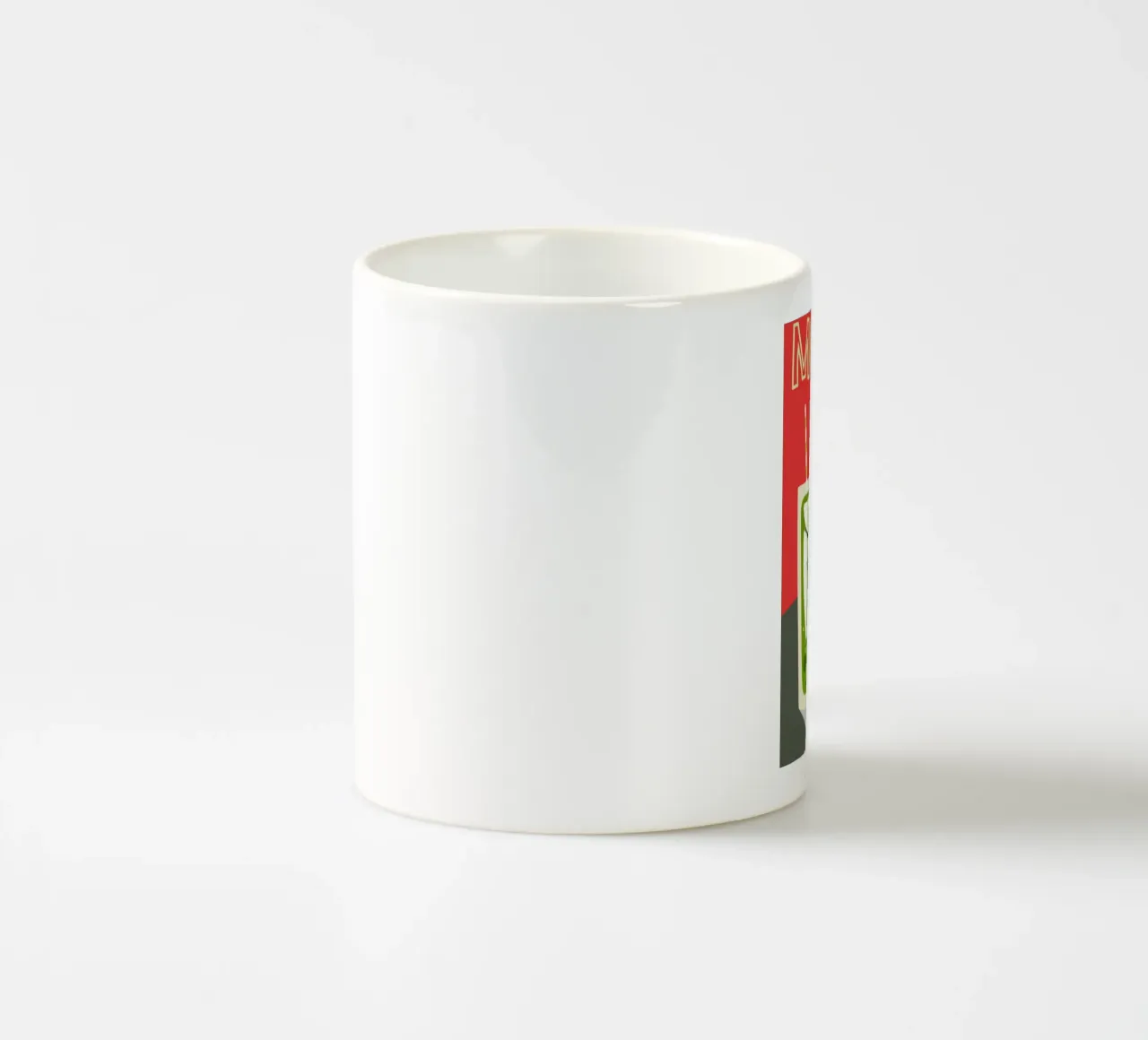 Bold Mojito Cocktail Recipe Art - Retro Style tazza in ceramica da Une Affaire de Filles