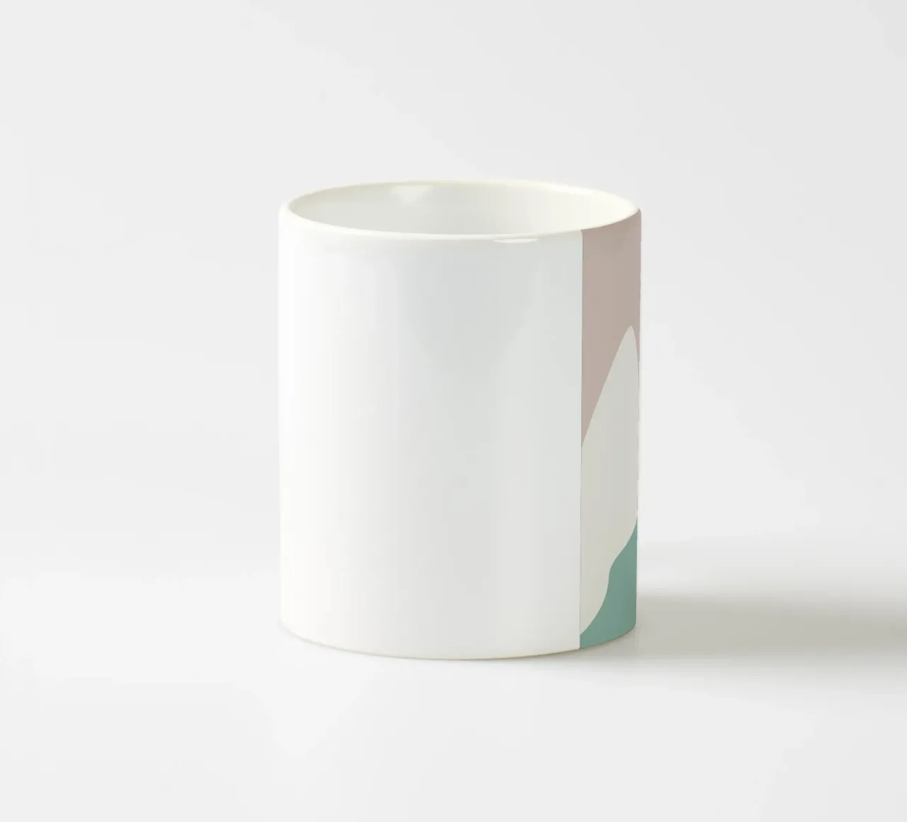 Paesaggio bianco 07 tazza in ceramica da Little Dean