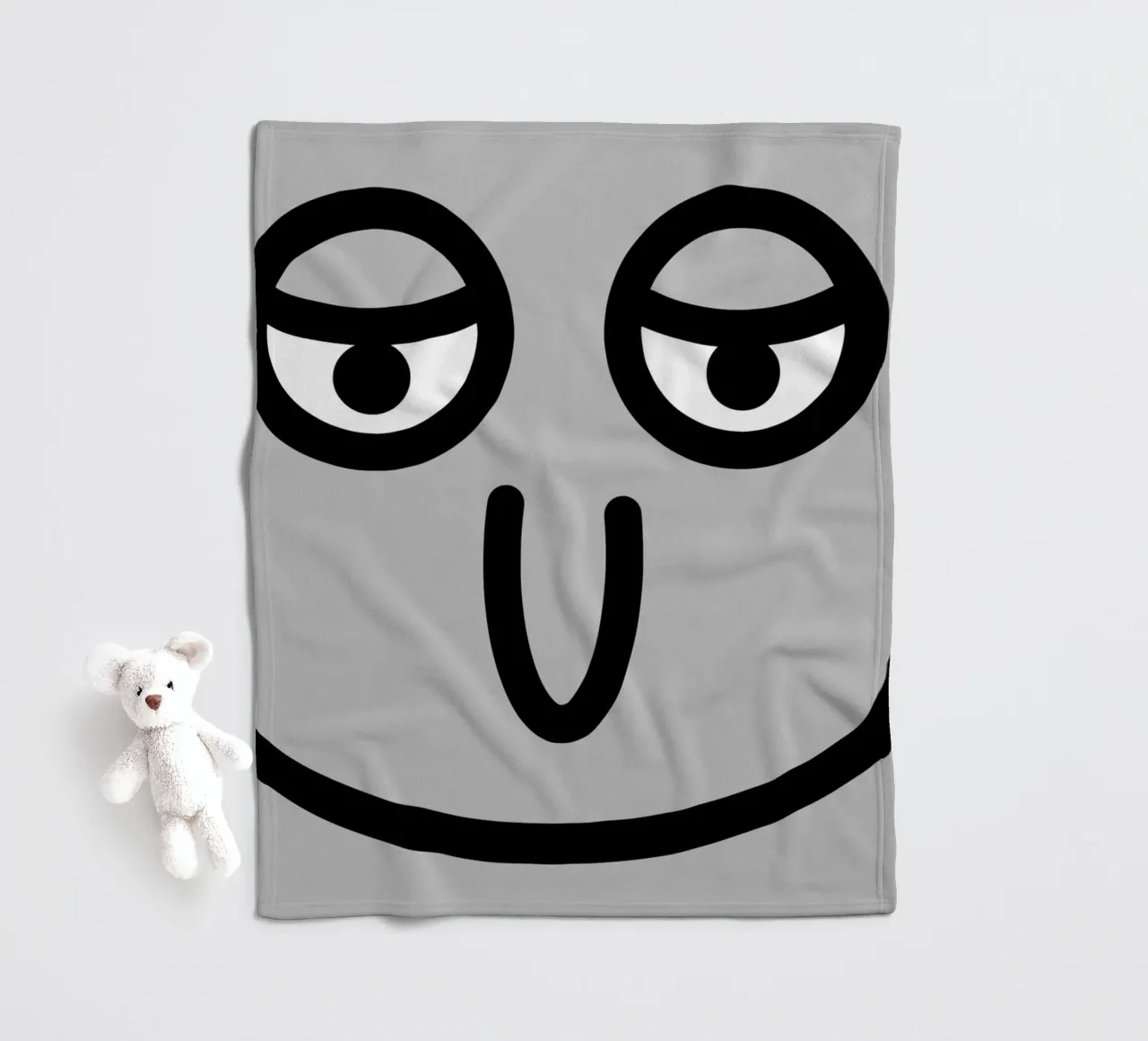 Facce da asilo nido 02 coperta in pile da Little Dean